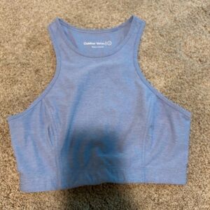 Outdoor Voices Razorback Athletic Crop in Lilac/Blue